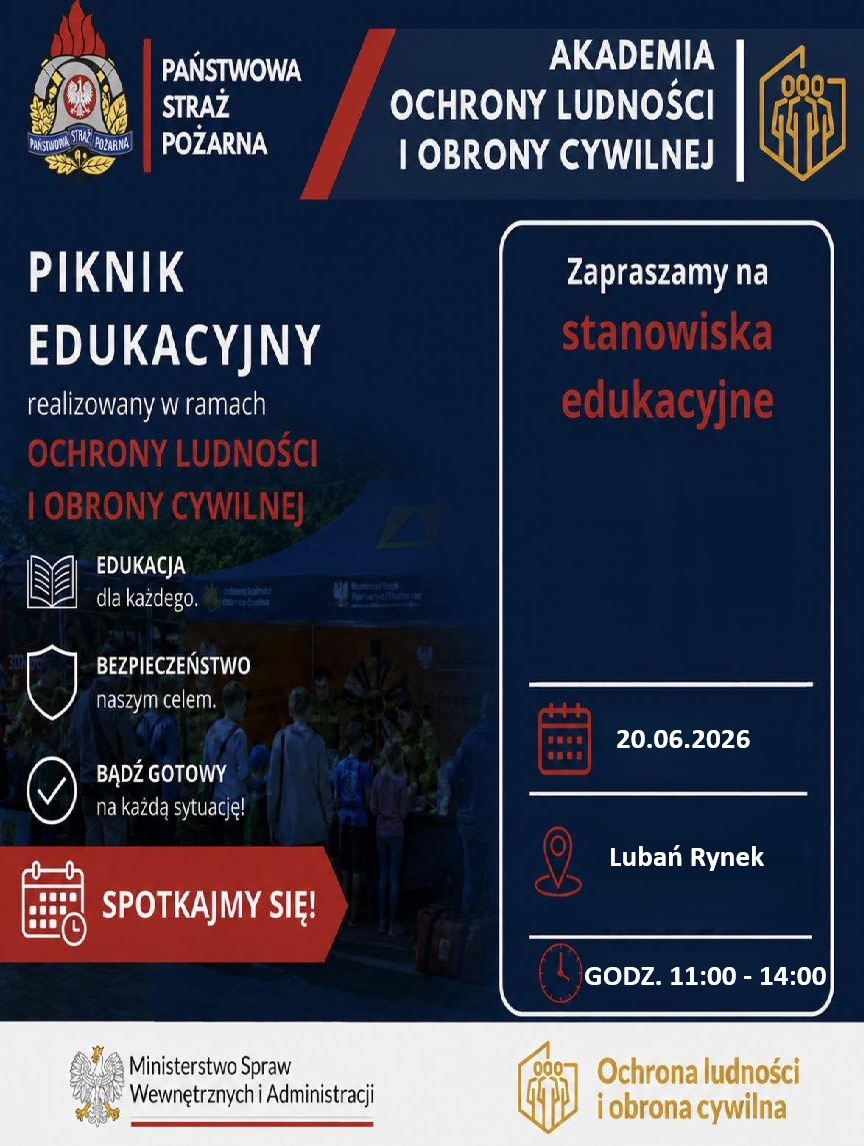 Plakat promujący piknik