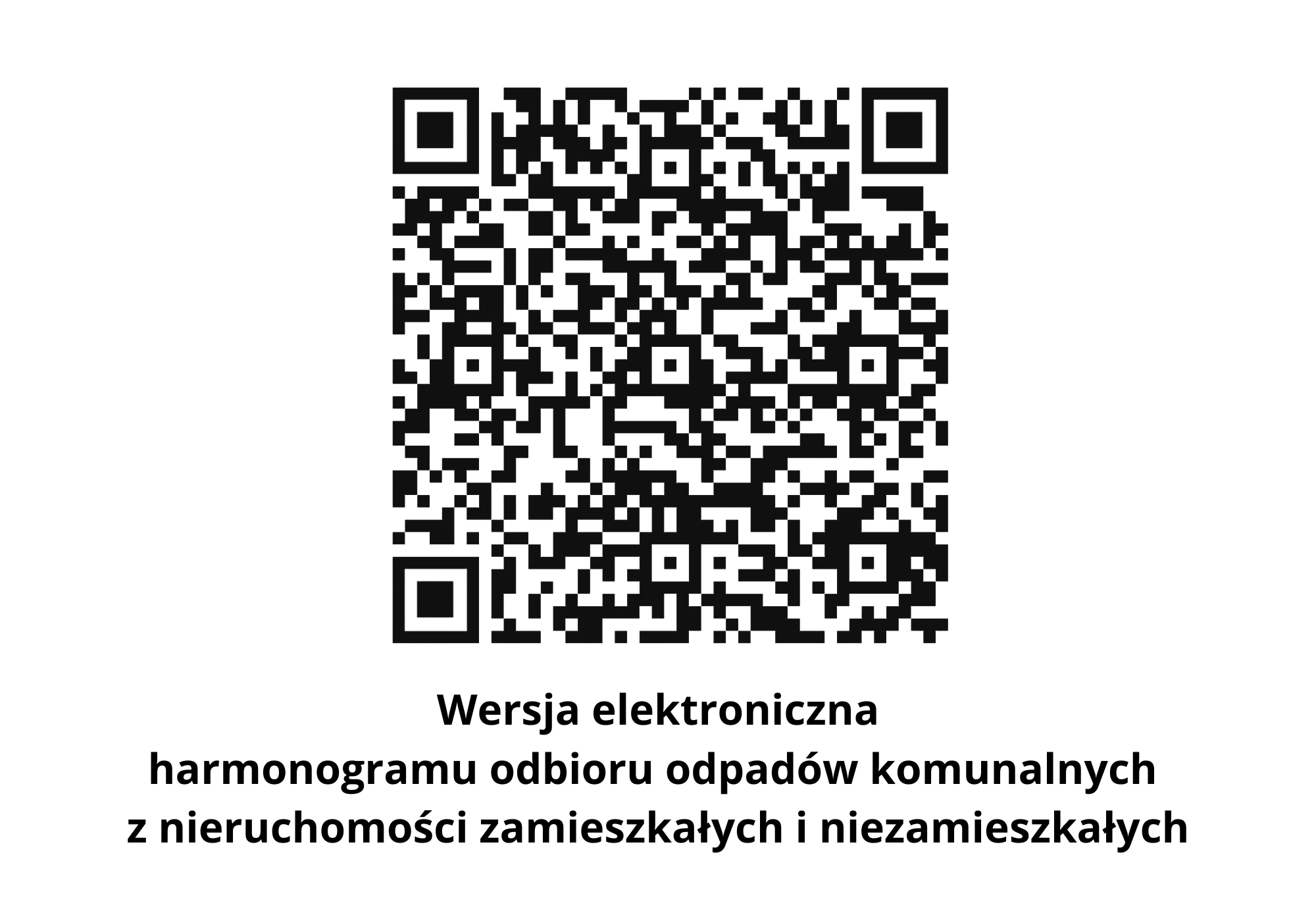 Zdjecie przedstawia kod OR do wyświetlenia harmonogramu