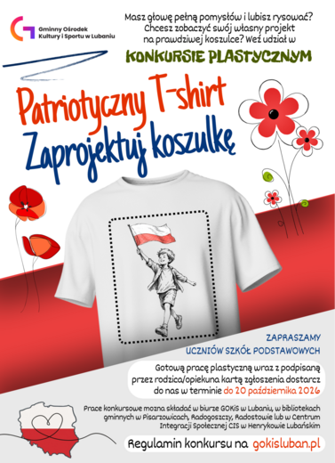 Zdjęcie przedstawia plakat promujący konkurs plastyczny