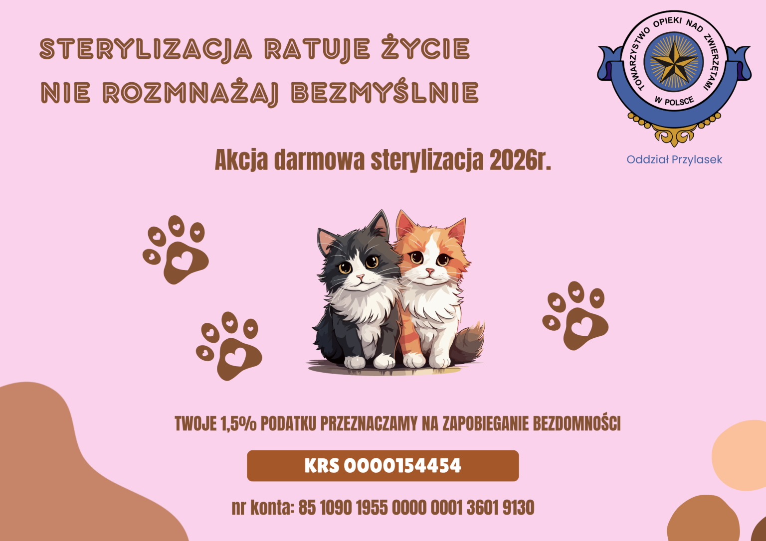 Zdjęcie przedstawia plakat dot. sterylizacji