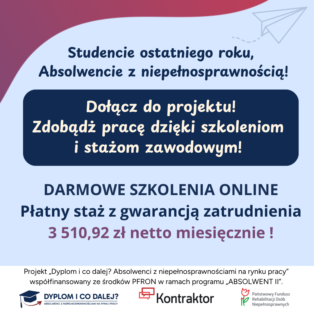 Zdjęcie przedstawua plakat dot. projektu