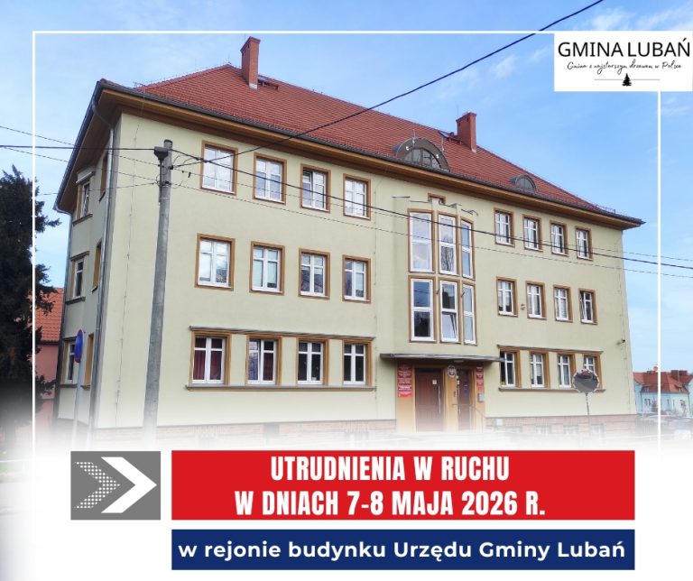 Zdjęcie przedstawia budynek urzędu gminy Lubań