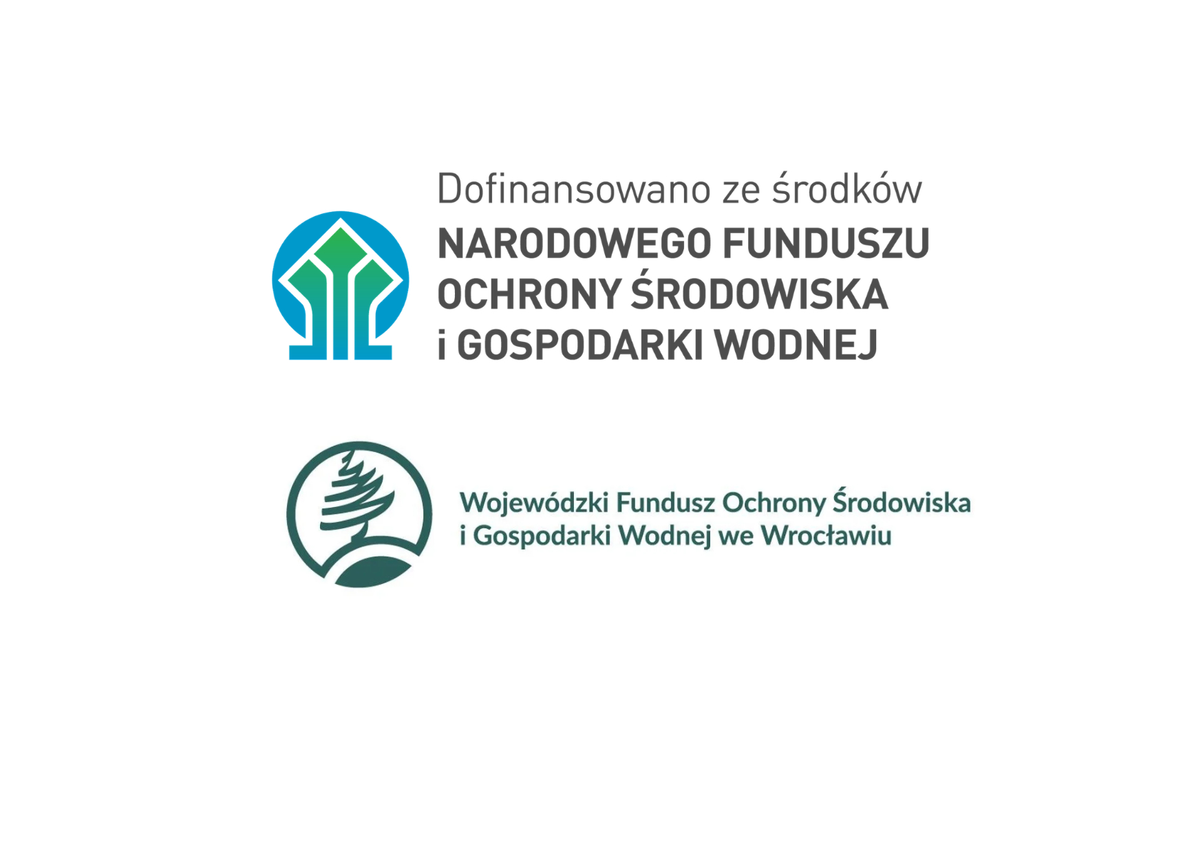 Zdjęcie przedstawia Logo NFOŚiGW w&nbsp;Warszawie i&nbsp;WFPŚiGW we Wrocławiu