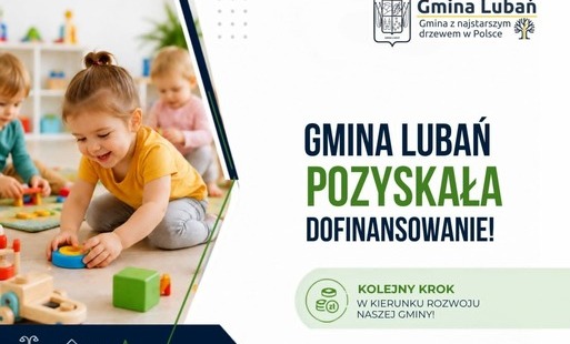 Zdjęcie przedstawia infomrację o pozyskaniu dofinansowania 