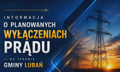 Zdjęcie poglądowe o wyłączeniach prądu, przedstawia słupy energetyczne