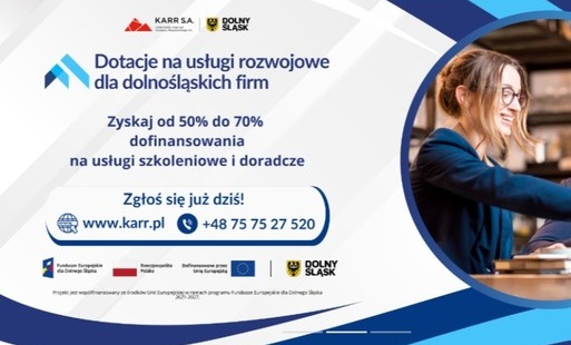 Zdjęcie przedstawia dane kontaktowe do Karkonowskiej Agencji Rozwoju Regionalnego 
