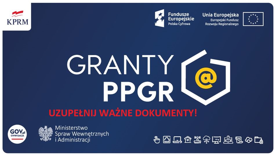 Grant „PPGR” – ważna informacja dla osób, które zgłosiły się do projektu